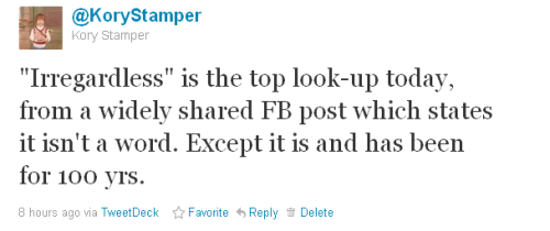 You'd think I'd know better.